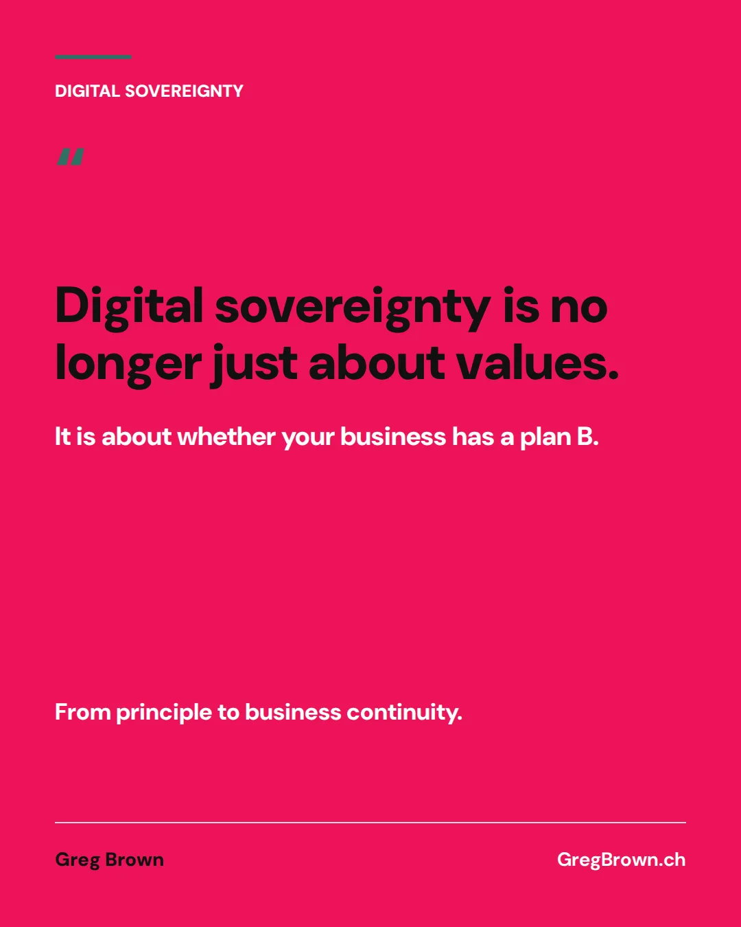 Digital sovereignty becomes operational risk: SCOTUS FTC ruling meets EU Tech Sovereignty Package (news-pegged). Image: EU Commission slide.