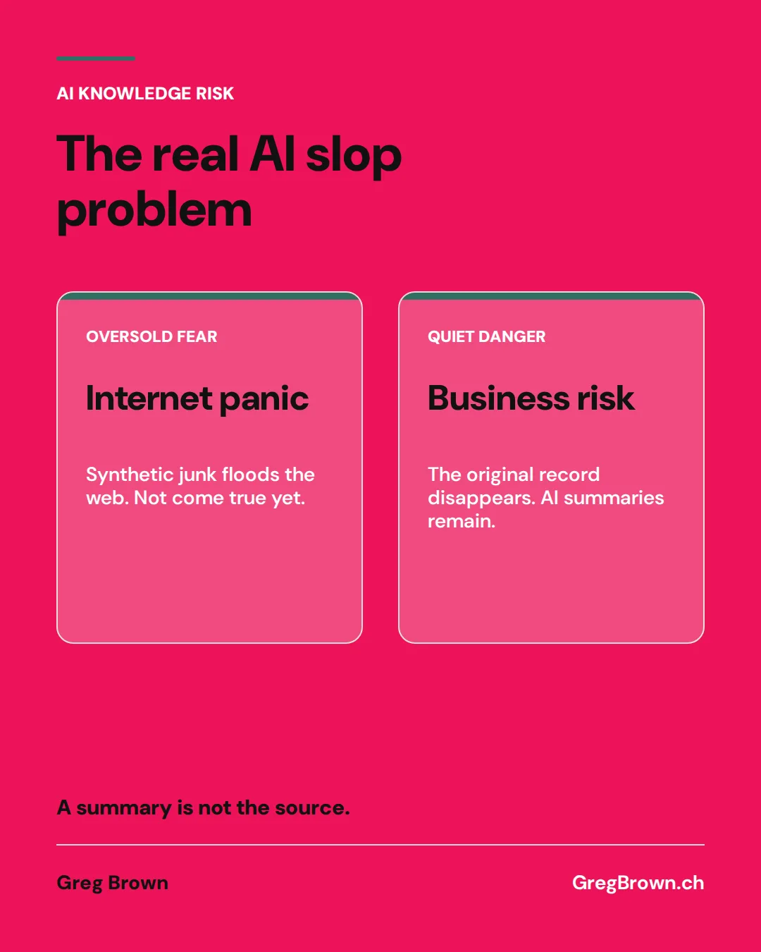 Every time AI summarises a meeting, rewrites a note, or compresses a customer complaint, something gets lost. — image 2