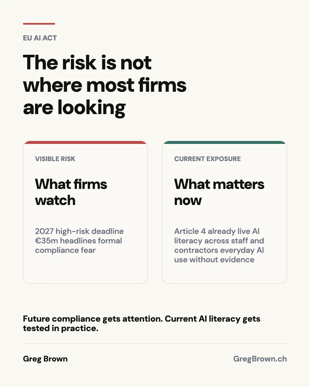 Is your company also in contravention of Article 4 of the EU AI Act?