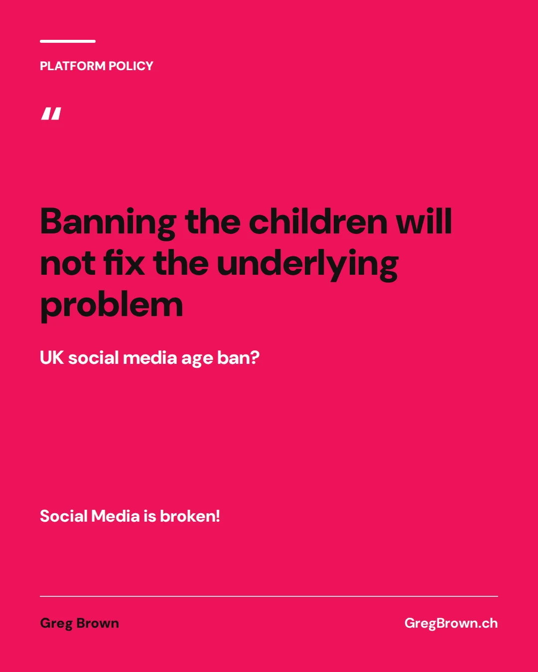 UK under-16 social media ban: fix the product, not the user