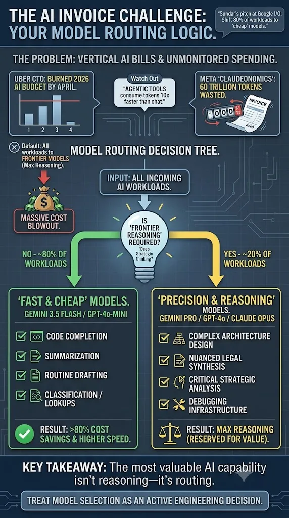 Your AI invoice: how model choices drive cost.